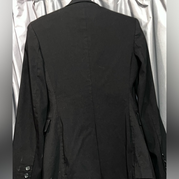 Express Design Studio Size 4 Black Button Up Blazer - Picture 7 of 11